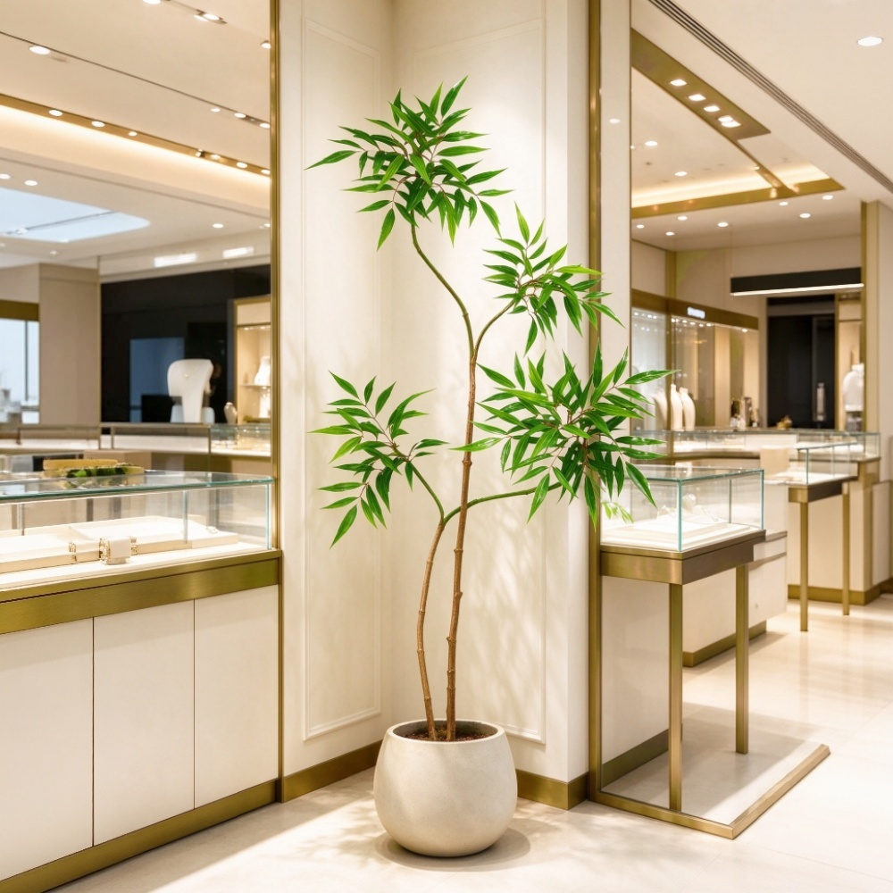 130-160cm Large Artificial Ger - đánh giá và giá Ficus Lyrata Tree