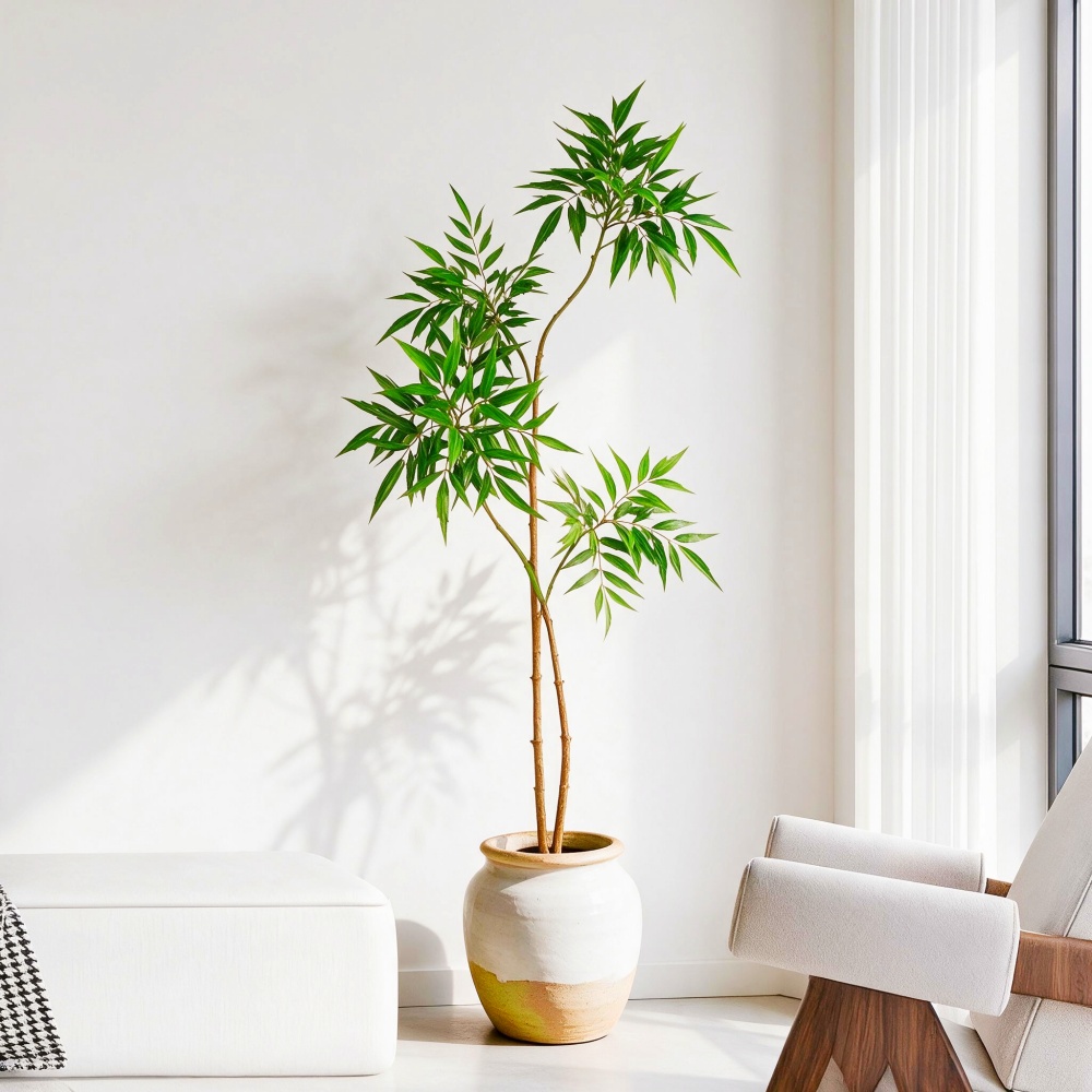 130-160cm Large Artificial Ger - đánh giá và giá Ficus Lyrata Tree